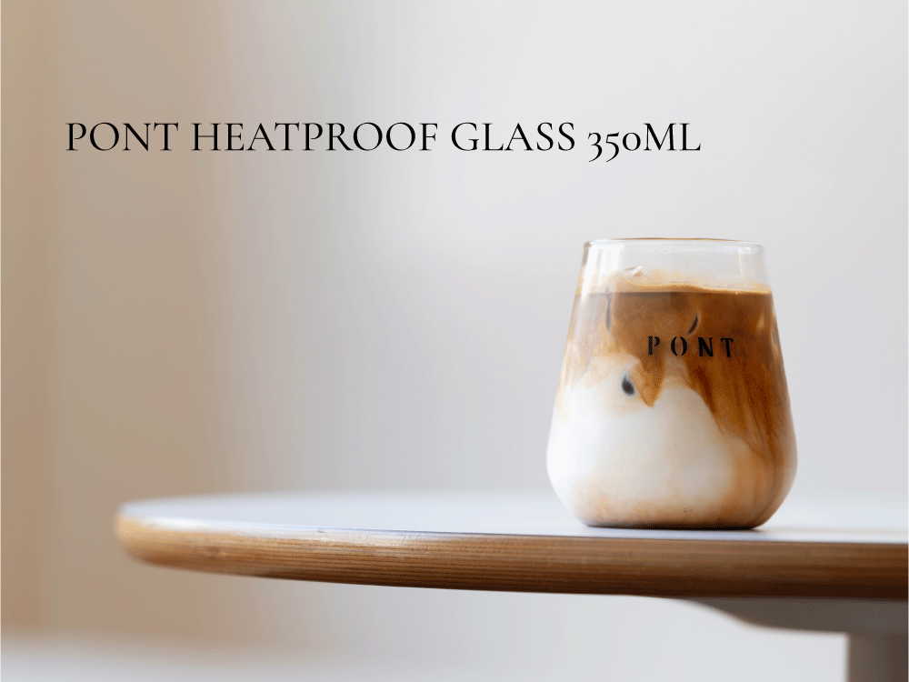 PONT 로고 내열유리컵 350ml